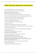APEA 3P Exam Questions And Answers&period;