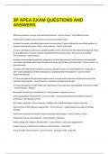3P APEA EXAM QUESTIONS AND ANSWERS&period;