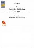 TEST BANK FOR Discovering the Life Span&comma; 5th Edition Robert S&period; Feldman&period;LATEST UPDATE VERSION&period;