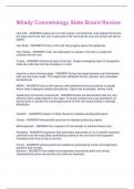 Milady Cosmetology State Board Review Questions And Answers With Verified Study Solutions Rated A+