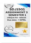 SJD1501 Assignment 3 &lpar;COMPLETE ANSWERS&rpar; Semester 1 2025 &lpar;684234&rpar; - DUE 7 April 2025