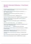 Milady's Standard Esthetics - Final Exam Review Questions and Answers Best rated A&plus; Guaranteed Success Latest Update