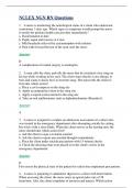 NCLEX NGN RN QUESTIONS &lpar; UPDATED 2025 &rpar; &vert; QUESTIONS WITH 100&percnt; VERIFIED ANSWERS AND COMPREHENSIVE RATIONALES &vert; GRADED A&plus;
