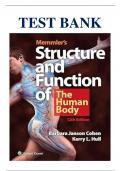 test bank for memmlers structure and function of the human body 12th edition