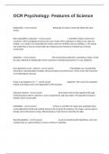 OCR Psychology&colon; Features of Science Certification Review  Questions And Answers Latest Updated Exam&period;