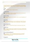 Crisis Prevention Intervention CPI Questions with Detailed  Verified Answers &lpar;100&percnt; Correct Answers&rpar; &sol;Already Graded  A&plus; Anxiety Ans&colon; a noticeable increase or change in behavior Challenge Position Ans&colon; a body position