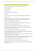 Fundamentals of Database Systems Exam Questions Answered Correctly Already Passed 
