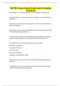 NCTRC Exam Study Guide with Complete Solutions