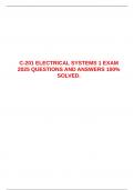 C-201 ELECTRICAL SYSTEMS 1 EXAM 2025 QUESTIONS AND ANSWERS 100&percnt; SOLVED&period;