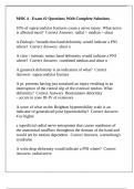 MSK 4 - Exam &num;2 Questions With Complete Solutions
