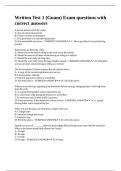 Written Test 1 &lpar;Guam&rpar; Exam questions with correct answers
