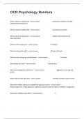 OCR Psychology Bandura Written Exam Questions With Well Elaborated Answers&period;