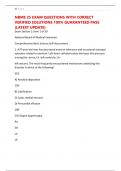 NBME 25 EXAM QUESTIONS WITH CORRECT VERIFIED SOLUTIONS 100&percnt; GUARANTEED PASS &lpar;LATEST UPDATE&rpar;