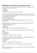 RN Maternal newborn ati proctored exam &lpar;New 2025 &sol; 2026 Update&rpar; Questions with Verified Answers &vert;100&percnt; Correct &vert; A&plus; Grade&period;