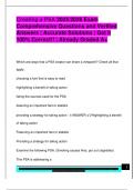 Creating a PSA 2025&sol;2026 Exam  Comprehensive Questions and Verified  Answers &vert; Accurate Solutions &vert; Get it  100&percnt; Correct&excl;&excl; &vert; Already Graded A&plus;
