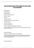 PBSI 306 NEW EXAM 2 WITH COMPLETE SOLUTIONS 100&percnt; VERIFIED&excl;&excl;