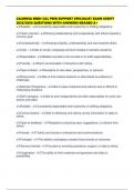 CALMHSA MEDI-CAL PEER SUPPORT SPECIALIST EXAM SCRIPT 2025&sol;2026 QUESTIONS WITH ANSWERS GRADED A&plus;