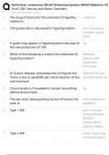 Patho final - endocrine&comma; NR 507 Endocrine System&comma; NR507 Midterm&comma; NR 507 Final&comma; CNS- Sensory and Motor Disorders