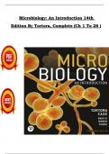 Test Bank For Microbiology An Introduction 14th Edition By Tortora&comma; Complete &lpar;Ch 1 To 28 &rpar; In PDF