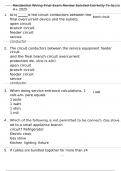 Residential Wiring Final Exam Review Solv3ed Correctly To Score A&plus; 2025