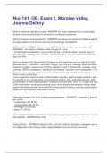 Nur 141&comma; OB&comma; Exam 1&comma; Moraine valley&comma; Joanne Delany Questions and Answers Best rated A&plus; Guaranteed Success Latest Update