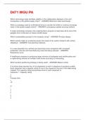 D471 WGU PA 2025 QUESTIONS WITH CORRECT ANSWERS&excl;&excl;