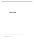 CERAP QUESTIONS AND ANSWERS 2025&sol;2026 &vert; COMPLETE SOLUTION 