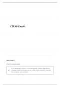 CERAP EXAM ILLINOIS QUESTIONS WITH CORRECT ANSWERS &vert; LATEST GRADED A&plus; 