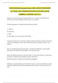 NURS 5220 Health Assessment Exam 1 &vert;2025 LATEST UPDATED &vert;200 ACCURATE AND VERIFIED QUESTIONS WITH 100&percnt; RATED CORRRECT ANSWERS &vert; GET IT A&plus;