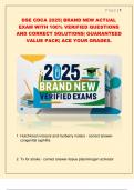 DSE CDCA 2025&vert; BRAND NEW ACTUAL  EXAM WITH 100&percnt; VERIFIED QUESTIONS  AND CORRECT SOLUTIONS&vert; GUARANTEED  VALUE PACK&vert; ACE YOUR GRADES&period;