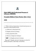D024 NURS 5201 Professional Presence & Influence &lpar;PMHNP&rpar; FA Review 2025 &lpar;With Solns&rpar;&period;