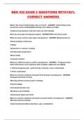BBH 452 EXAM 2 QUESTIONS WITH100&percnt; CORRECT ANSWERS 