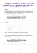 HESI HEALTH ASSESSMENT EXIT EXAM 2025-2026 &sol;HEALTH ASSESSMENT HESI EXIT EXAM &vert;REAL EXAM QUESTIONS AND ANSWERS LATEST UPDATE &ndash; GRADED A