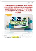 PICAT VERIFICATION EXAM 2025&vert; BRAND  NEW ACTUAL EXAM WITH 100&percnt; VERIFIED  QUESTIONS AND CORRECT SOLUTIONS&vert;  GUARANTEED VALUE PACK&vert; ACE YOUR  GRADES&period;