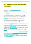 RBT exam study guide  Latest Updated A&plus; Guide Solution