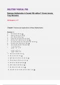 SOLUTION MANUAL FOR  Business Mathematics in Canada 10th edition F&period; Ernest Jeroṁe&comma;  Tracy Worswick All Chapters 1-17