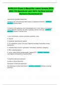 NURS 611 Exam 3 Maryville Latest Update 2025-2026 115 Questions and 100&percnt; Verified Correct Answers Guaranteed A&plus;