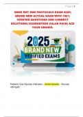 SNHD EMT EMS PROTOCOLS EXAM 2025&vert;  BRAND NEW ACTUAL EXAM WITH 100&percnt;  VERIFIED QUESTIONS AND CORRECT  SOLUTIONS&vert; GUARANTEED VALUE PACK&vert; ACE  YOUR GRADES&period; 