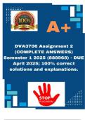 DVA3706 Assignment 2 &lpar;COMPLETE ANSWERS&rpar; Semester 1 2025 &lpar;888968&rpar; - DUE April 2025