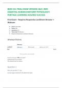 BIOD 151 FINAL EXAM VERSION 1&2&vert; 2025 ESSENTIAL HUMAN ANATOMY PHYSIOLOGY I PORTAGE LEARNING ASSURED SUCCESS