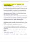 JOSHUA'S LAW TEST 2025&sol;2026 QUESTIONS WITH ANSWERS GRADED A&plus;