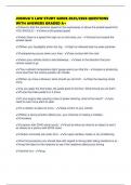 JOSHUA'S LAW STUDY GUIDE 2025&sol;2026 QUESTIONS WITH ANSWERS GRADED A&plus;