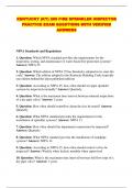 KENTUCKY &lpar;KY&rpar; 209 FIRE SPRINKLER INSPECTOR PRACTICE EXAM QUESTIONS WITH VERIFIED ANSWERS