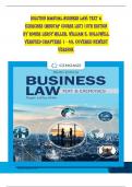 SOLUTION MANUAL BUSINESS LAW&colon; TEXT & EXERCISES &lpar;MINDTAP COURSE LIST&rpar; 10TH EDITION BY ROGER LEROY MILLER&comma; WILLIAM E&period; HOLLOWELL VERIFIED CHAPTERS 1 - 43&comma; COVERED NEWEST VERSION&period;