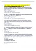 MAINE REAL ESTATE LAW PRACTICE EXAM 2025&sol;2026 QUESTIONS WITH ANSWERS GRADED A&plus;