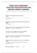 PUBLIX DELI KNOWLEDGE  &lpar;2025&sol;2026&rpar; EXAM QUESTIONS AND  VERIFIED CORRECT ANSWERS&period; 