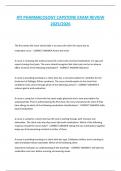 ATI PHARMACOLOGY CAPSTONE EXAM REVIEW  2025&sol;2026