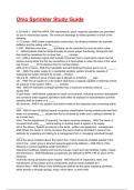 Ohio Sprinkler Study Guide Exam 2025&sol;2026 Questions With Completed & Verified Solutions&period;