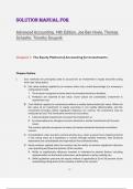 Solution Manual For  Advanced Accounting&comma; 14th Edition&comma; Joe Ben Hoyle&comma; Thomas  Schaefer&comma; Timothy Doupnik
