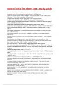 state of ohio fire alarm test - study guide Exam 2025&sol;2026 Questions With Completed & Verified Solutions&period;